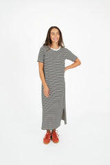 Voyager Striped Dress - Black