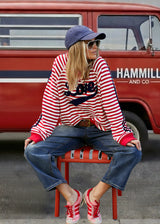 Retro Love Sweat - Red/White