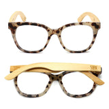 LILA GRACE IVORY TORTOISE - Wooden Blue Light Blocking Magnifying Reader
