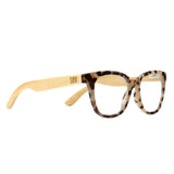 LILA GRACE IVORY TORTOISE - Wooden Blue Light Blocking Magnifying Reader