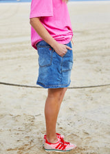 Stretch Denim Skirt - Stonewash