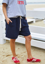 Towelling Short - Navy