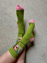 Sardines Green Cotton Socks