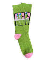 Sardines Green Cotton Socks