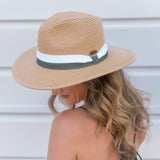 Stevie Panama Raffia Hat w Ribbon