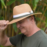 Stevie Panama Raffia Hat w Ribbon