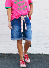 Weekend Stretch Short - Blue Denim