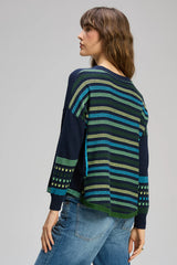 Textured Swing Jumper - Denim