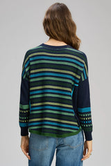 Textured Swing Jumper - Denim