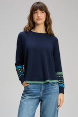 Textured Swing Jumper - Denim