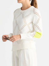 Diamond Detail Jumper - White