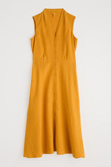 Sleeveless Carved Wood Dress - Daylilly