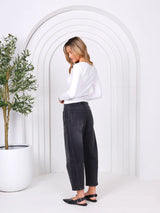 Toni Barrel Jeans - Black