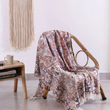 Luxury Rustic Cotton Wool Throw / Rug - Brown