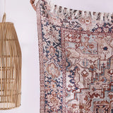 Luxury Rustic Cotton Wool Throw / Rug - Brown