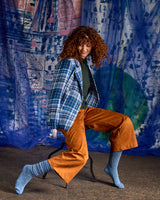 Merino Wool Socks - Dotty Blue