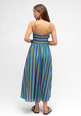 Renata Stripe Midi Dress