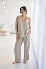 Fundamental Linen Cami - Natural