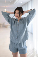 Fundamental Linen Shirt - Blue