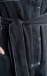 Moda Linen Suit - Black