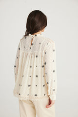 Ellidy Blouse - Ecru