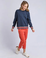 Lili Fleece Crew - Navy