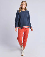 Lili Fleece Crew - Navy