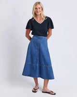 Estelle Denim Skirt - Blue