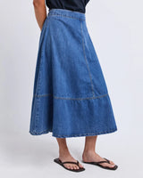 Estelle Denim Skirt - Blue