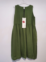 Montaigne Linen Sleeveless Dress - Teal