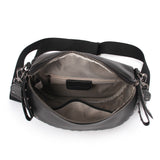 Obsessed Funk Handbag - Black with Gunmetal Studs