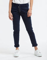 Italian Star Button Up Jeans - Indigo