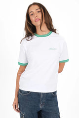 Bella Contrast Tee - Green