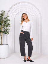 Leo Barrel Jeans -Black