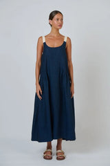 Linen Dress - Eclipse