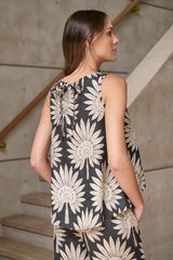 Linen Top - Date Palm