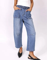 Leo Barrel Jeans - Light Blue