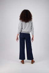 Montage Sweatshirt Grey in Embroidered Cotton
