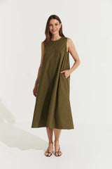 Montaigne Delphine Dress - Olive