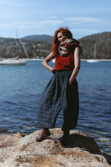 Montaigne Freya French Linen Tartan Pants