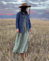 Journee French Linen Dress - Green Gingham