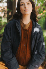 Luella Cable Knit Pure Lambswool Vest - Chestnut