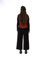 Luella Cable Knit Pure Lambswool Vest - Chestnut