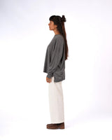 Manuel Australian Merino Sweater - Grey
