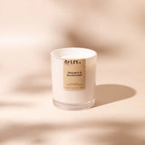 Large White (50hr/280g) Candle - Patchouli & Sandalwood