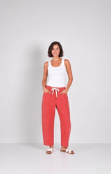 Carter Barrel Jeans - Poppy Red