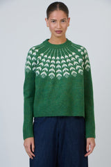 O&J Jumper Crew Neck - Pesto