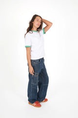 Bella Contrast Tee - Green
