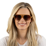 BILLY CLEAR BROWN SUNGLASSES