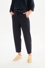 Barrel Leg Lounge Pant - Navy / Navy Stripe